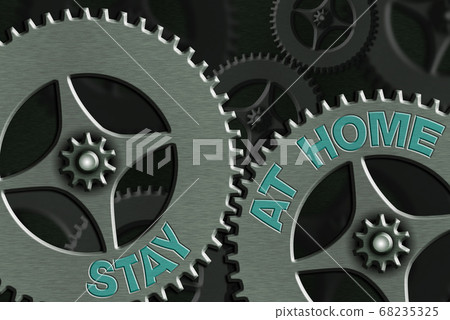 Word writing text Stay At Home. Business concept 68235325