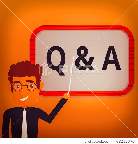 Handwriting text writing Q And A. Concept meaning - Stock Illustration ...