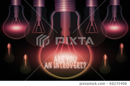 Writing note showing Are You An Introvertquestion 68235406