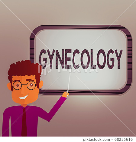 Writing note showing Gynecology. Business photo 68235616