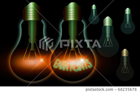 Writing note showing Earn Points. Business photo Writing note showing Earn Points. Business photo 68235678