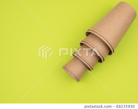 Organic utensils made of ecological materials on a 68235930