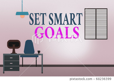 Word writing text Set Smart Goals. Business 68236399