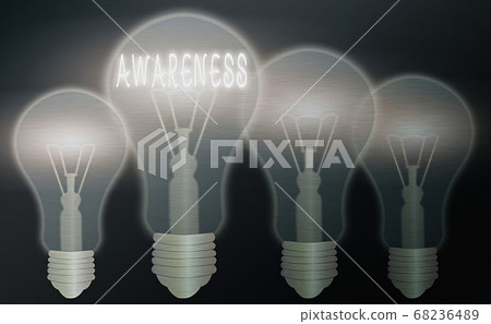 Text sign showing Awareness. Conceptual photo 68236489