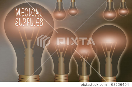Text sign showing Medical Supplies. Conceptual Text sign showing Medical Supplies. Conceptual 68236494