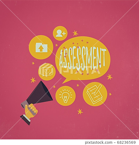 Text sign showing Assessment. Conceptual photo Text sign showing Assessment. Conceptual photo 68236569