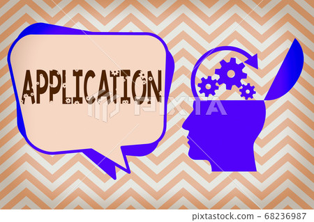 Word writing text Application. Business concept Word writing text Application. Business concept 68236987