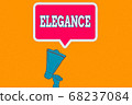 Writing note showing Elegance. Business photo 68237084