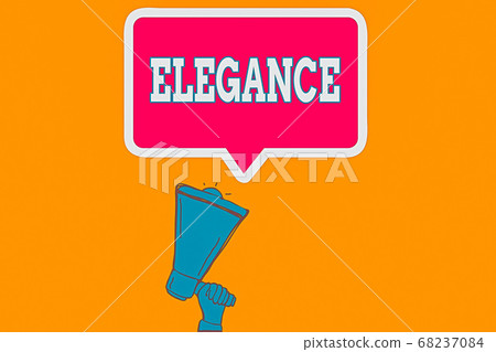 Writing note showing Elegance. Business photo Writing note showing Elegance. Business photo 68237084