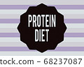 Text sign showing Protein Diet. Conceptual photo 68237087