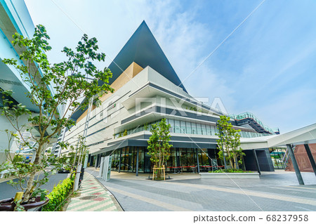 東京都港區竹芝附近的東京再開發的城市景觀 東京都港區竹芝附近的東京再開發的城市景觀 68237958