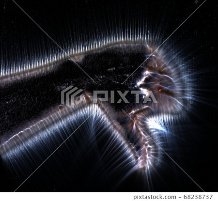 3D-Illustration of a glowing human female hand 3D-Illustration of a glowing human female hand 68238737