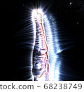 3D-Illustration of a glowing human female hand 68238749