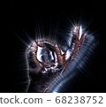 3D-Illustration of a glowing human female hand 68238752