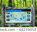Guide map during a walk around the 12 lakes 68239058
