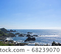 View of the Sea of Japan from the bus window 68239070