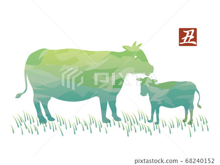 牛年新年賀卡材料 68240152