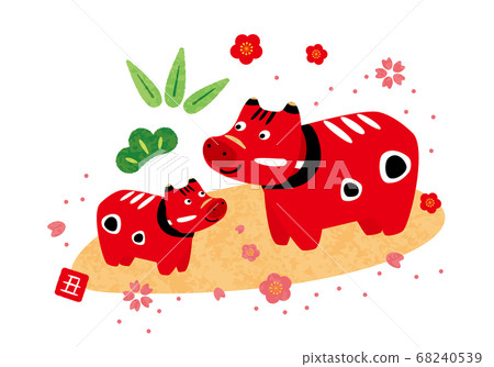 Akabeko 2021牛年新年卡圖 68240539