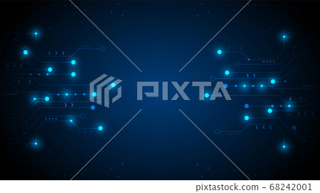 hi-tech digital data connection system - Stock Illustration [68242001 ...