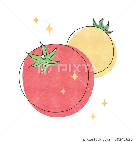 新鮮的紅色和黃色番茄 68242626