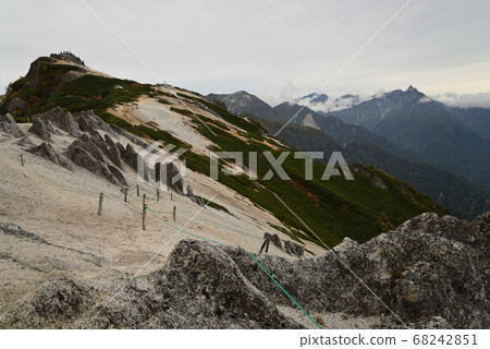 Yarigatake, the famous peak of the Northern Alps seen from Omotesinza Yarigatake, the famous peak of the Northern Alps seen from Omotesinza 68242851