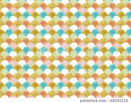 Colorful ginkgo pattern Colorful ginkgo pattern 68243118