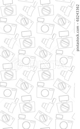 Seamless pattern with the contours of the camera. Seamless pattern with the contours of the camera. 68243362