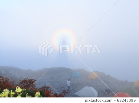 Brocken phenomenon at Kitadake, Southern Alps 68243399