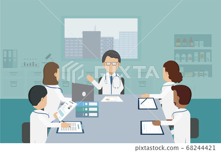 Doctor conference concept Doctor conference concept 68244421