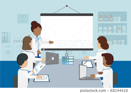 Doctor conference concept Doctor conference concept 68244428
