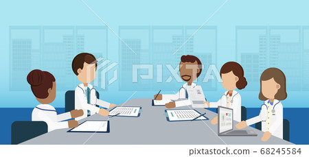 Doctor conference concept Doctor conference concept 68245584