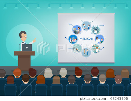 Medical conference concept 68245596