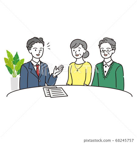 年長的夫婦諮詢專家 68245757