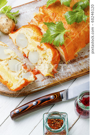 Appetizing vegetable terrine 68246120
