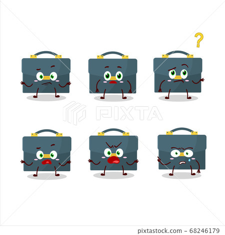 Cartoon character of briefcase with what expression Cartoon character of briefcase with what expression 68246179