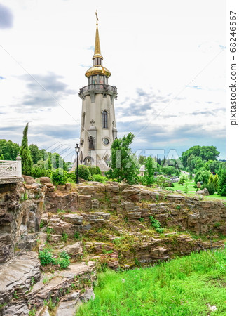 Temple Complex with landscape Park in Buki, 68246567