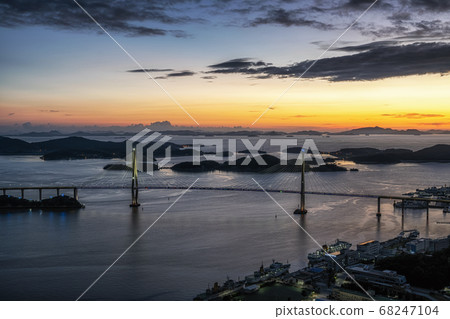 Mokpo Bridge after Sunset 68247104