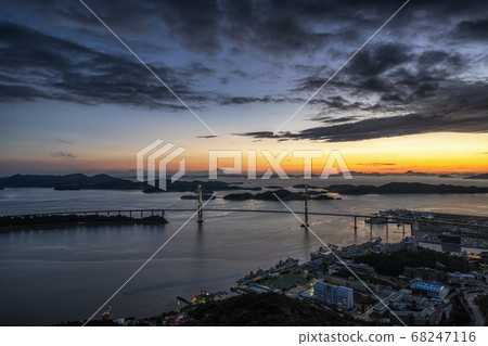 Mokpo Bridge after Sunset 68247116