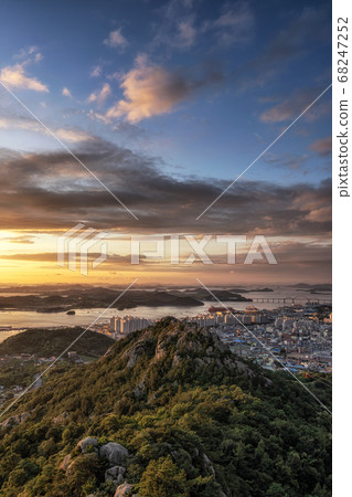 Yudalsan mountain sunset Yudalsan mountain sunset 68247252