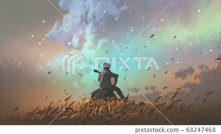 The lonely song of the land of grasslands 68247468