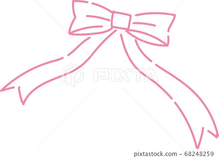 手繪簡單線絲帶圖 手繪簡單線絲帶圖 68248259