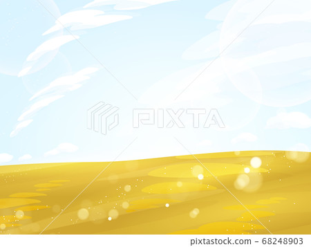 金色的草地，照耀在草地上_秋季 68248903