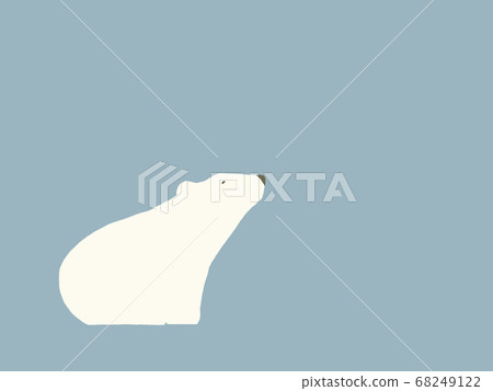 北極熊兒童藍色向上看 北極熊兒童藍色向上看 68249122