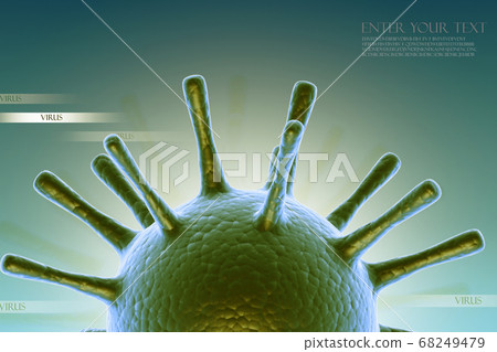 Conceptual virus illustration Conceptual virus illustration 68249479