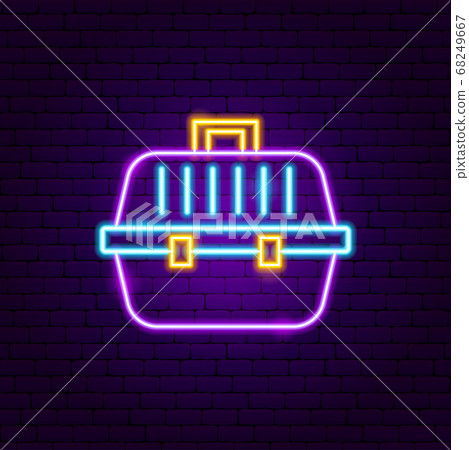 Pet Transportation Box Neon Sign 68249667