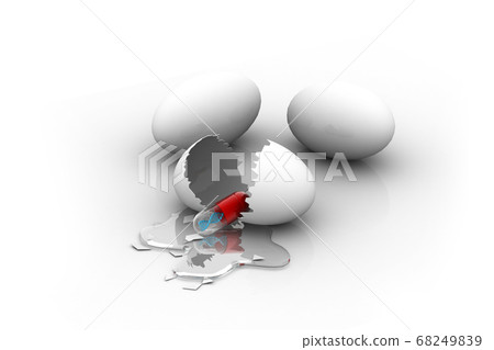 Egg and dna filled pill. conceptual design 68249839