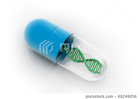 Dna in capsule. 68249856