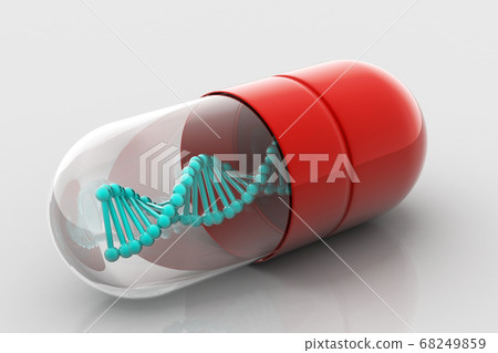 Dna in capsule. 68249859