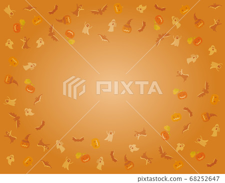 Halloween orange background illustration Halloween orange background illustration 68252647