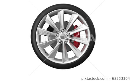 Car wheel protector, front view Car wheel protector, front view 68253304